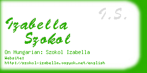 izabella szokol business card